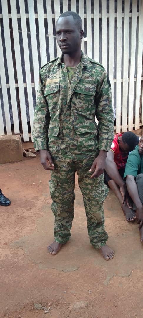 Man Arrested in Lira for Illegal Possession and Wearing of UPDF Uniform